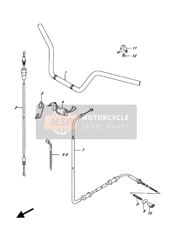 Suzuki LT-A750XP KINGQUD AXi 4X4 2018 Handlebar for a 2018 Suzuki LT-A750XP KINGQUD AXi 4X4