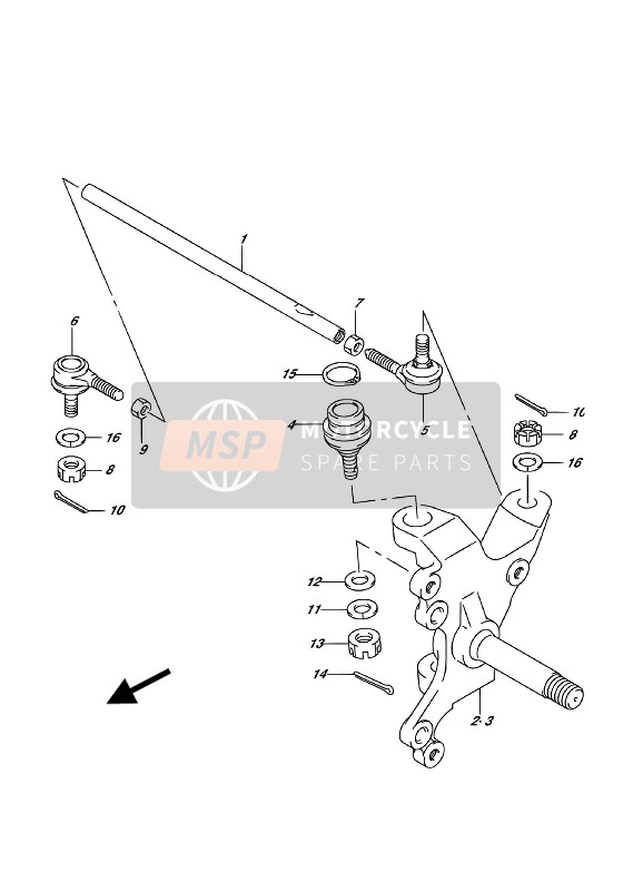 Suzuki LT-F250 2018 Steering Knuckle for a 2018 Suzuki LT-F250