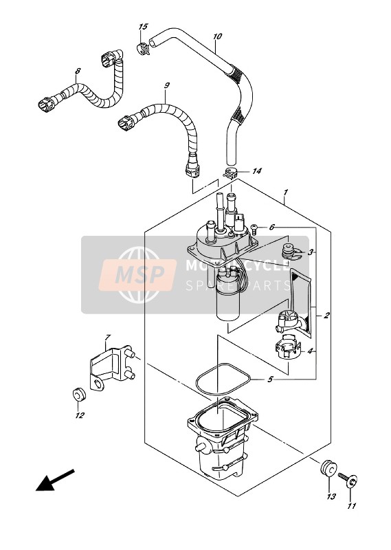 Suzuki LT-Z400 2018 Bomba de combustible para un 2018 Suzuki LT-Z400