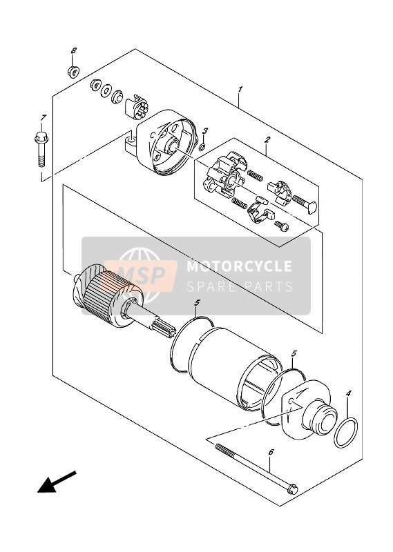 Suzuki LT-Z400 2018 Comenzando Motor para un 2018 Suzuki LT-Z400