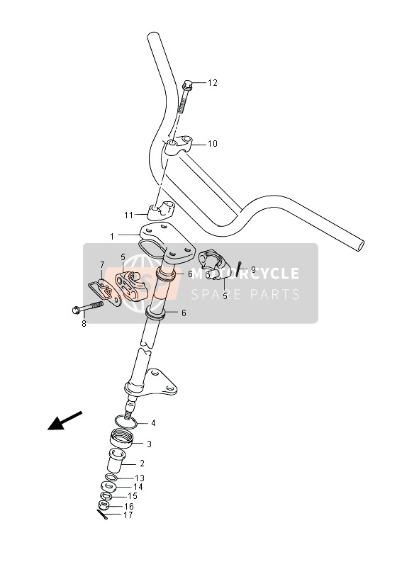 Suzuki LT-Z50 2014 LENKWELLE  für ein 2014 Suzuki LT-Z50