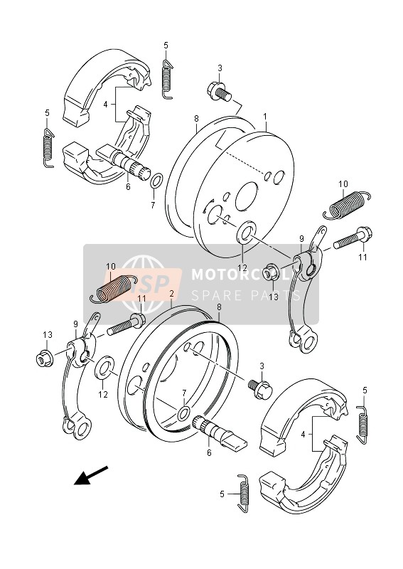 Suzuki LT-Z50 2014 BREMSE VORNE für ein 2014 Suzuki LT-Z50