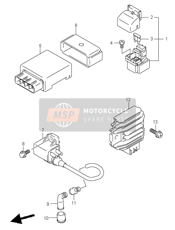 Suzuki LT-A400 EIGER 4X2 2002 Electrical for a 2002 Suzuki LT-A400 EIGER 4X2