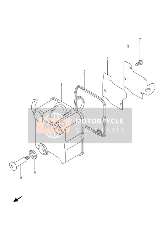 Suzuki LT-Z90 QUADSPORT 2019 CYLINDER HEAD COVER for a 2019 Suzuki LT-Z90 QUADSPORT