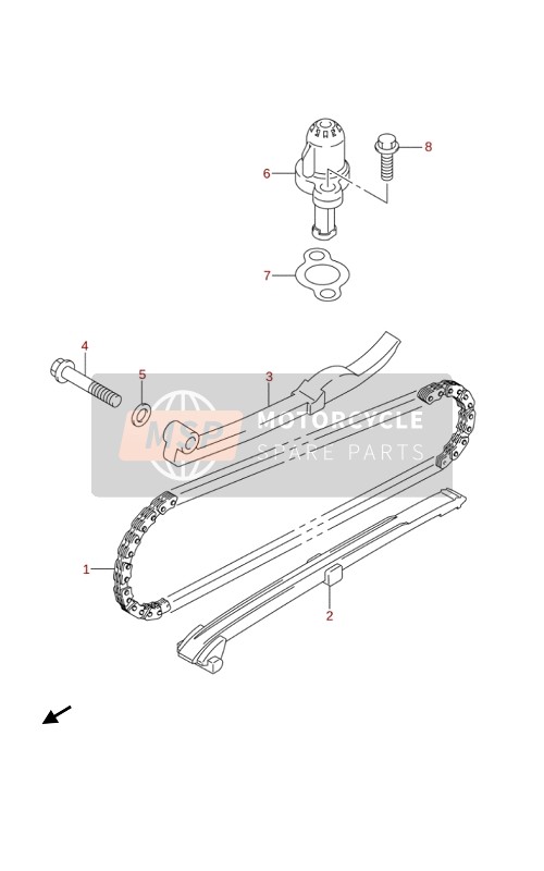 Suzuki LT-Z90 QUADSPORT 2019 CAM CHAIN for a 2019 Suzuki LT-Z90 QUADSPORT