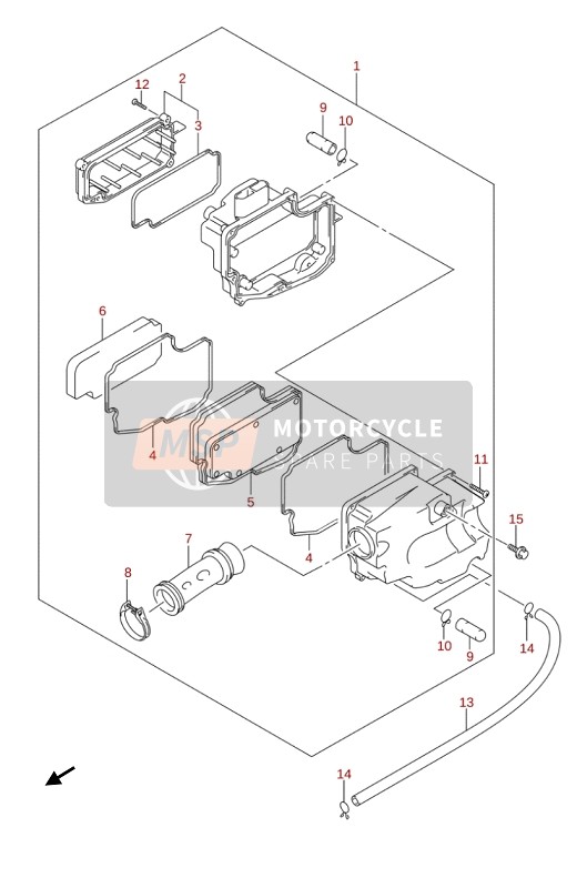 Suzuki LT-Z90 QUADSPORT 2019 Filtro dell'aria per un 2019 Suzuki LT-Z90 QUADSPORT