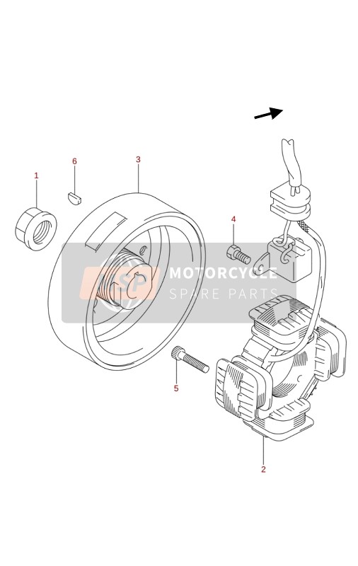 Suzuki LT-Z90 QUADSPORT 2019 MAGNETZÜNDER für ein 2019 Suzuki LT-Z90 QUADSPORT