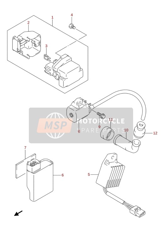 Suzuki LT-Z90 QUADSPORT 2019 ELECTRICAL  for a 2019 Suzuki LT-Z90 QUADSPORT