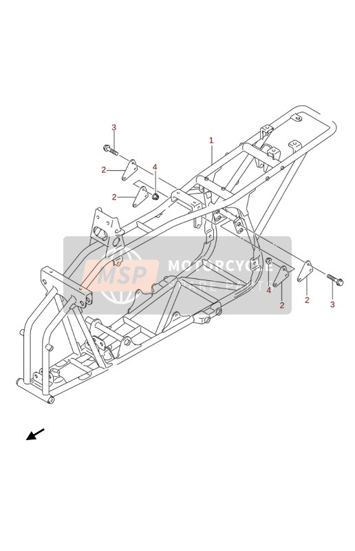 Suzuki LT-Z90 QUADSPORT 2019 FRAME for a 2019 Suzuki LT-Z90 QUADSPORT