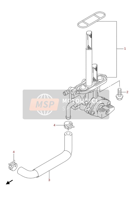 Suzuki LT-Z90 QUADSPORT 2019 FUEL COCK for a 2019 Suzuki LT-Z90 QUADSPORT