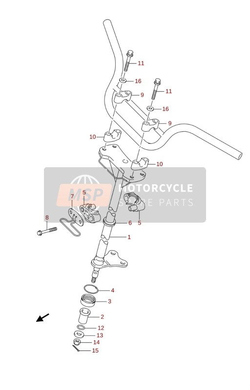 Suzuki LT-Z90 QUADSPORT 2019 Stuuras voor een 2019 Suzuki LT-Z90 QUADSPORT