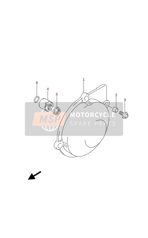 Suzuki LT-A400F KINGQUAD ASi 4X4 2020 Couverture de recul pour un 2020 Suzuki LT-A400F KINGQUAD ASi 4X4