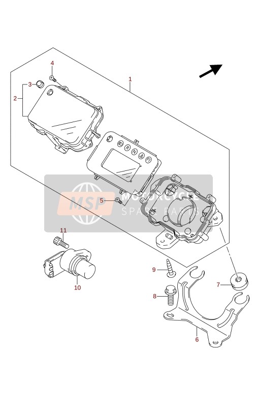 Suzuki LT-A400F KINGQUAD ASi 4X4 2020 TACHOMETER für ein 2020 Suzuki LT-A400F KINGQUAD ASi 4X4