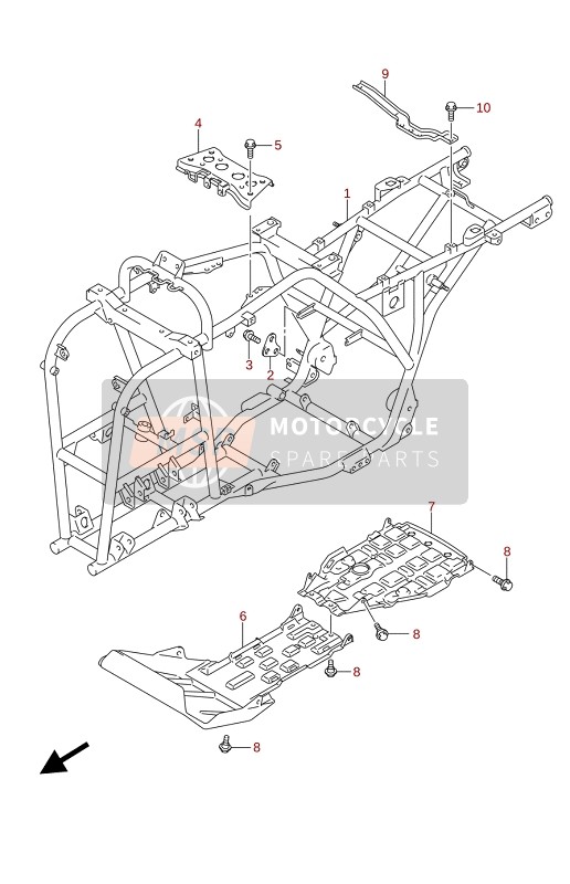 Suzuki LT-A400F KINGQUAD ASi 4X4 2020 Cuadro para un 2020 Suzuki LT-A400F KINGQUAD ASi 4X4