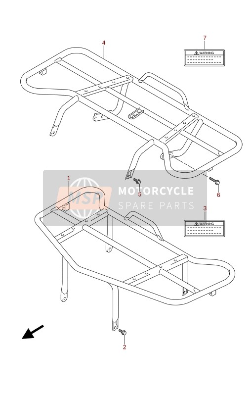 Suzuki LT-A400F KINGQUAD ASi 4X4 2020 Transporteur pour un 2020 Suzuki LT-A400F KINGQUAD ASi 4X4