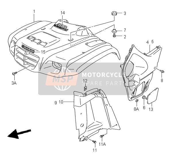 5342138F01, Mud Flap,Fr Inn, Suzuki, 0