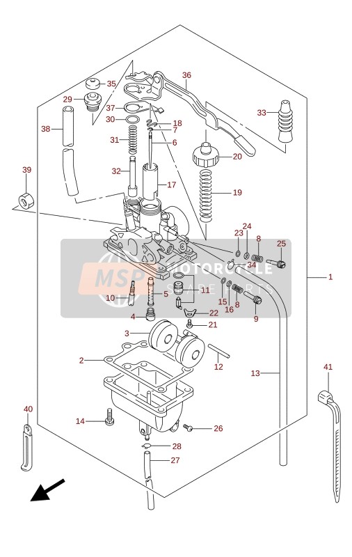 Suzuki LT-Z50 QUADSPORT 2020 Carburateur pour un 2020 Suzuki LT-Z50 QUADSPORT