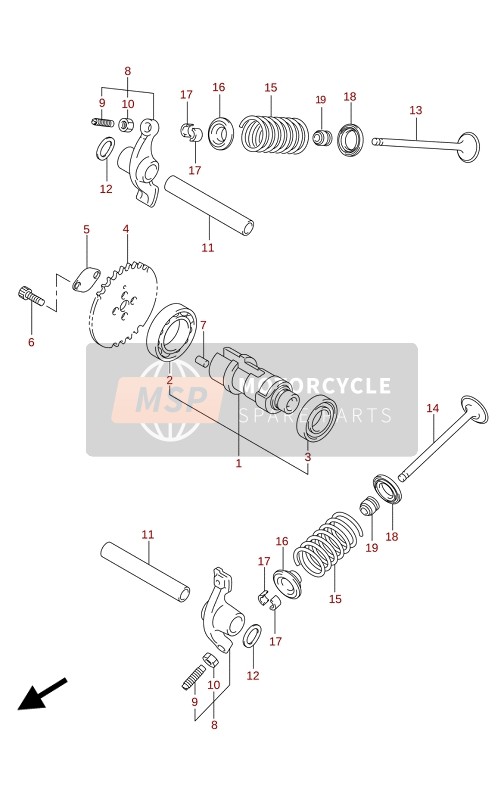 Camshaft-valve