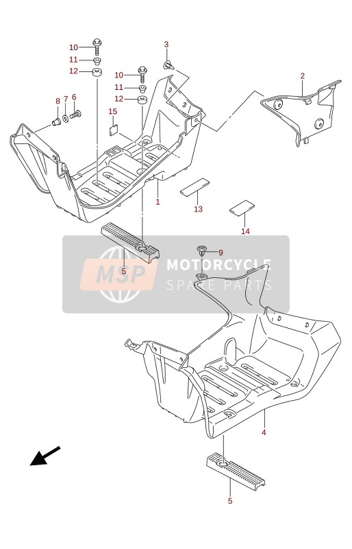 Suzuki LT-Z90 QUADSPORT 2021 Guardabarros para un 2021 Suzuki LT-Z90 QUADSPORT