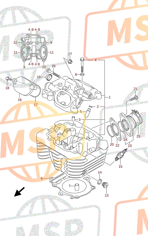 0948200554, Spark Plug (Denso, IU31D), Suzuki, 2
