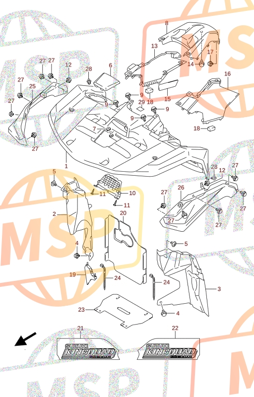 4461213600, Unterlage, Suzuki, 2