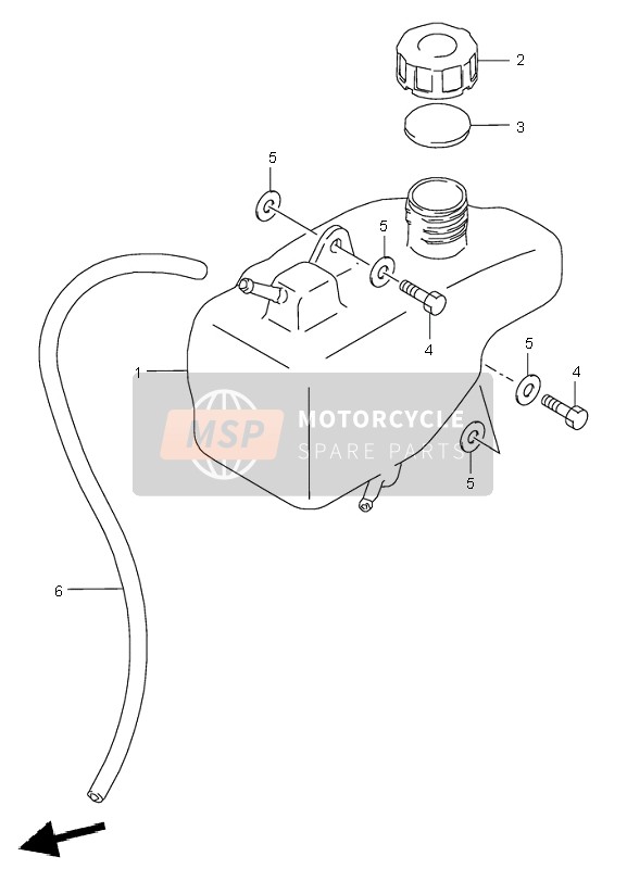 4461140B00, Tank, Oil, Suzuki, 0