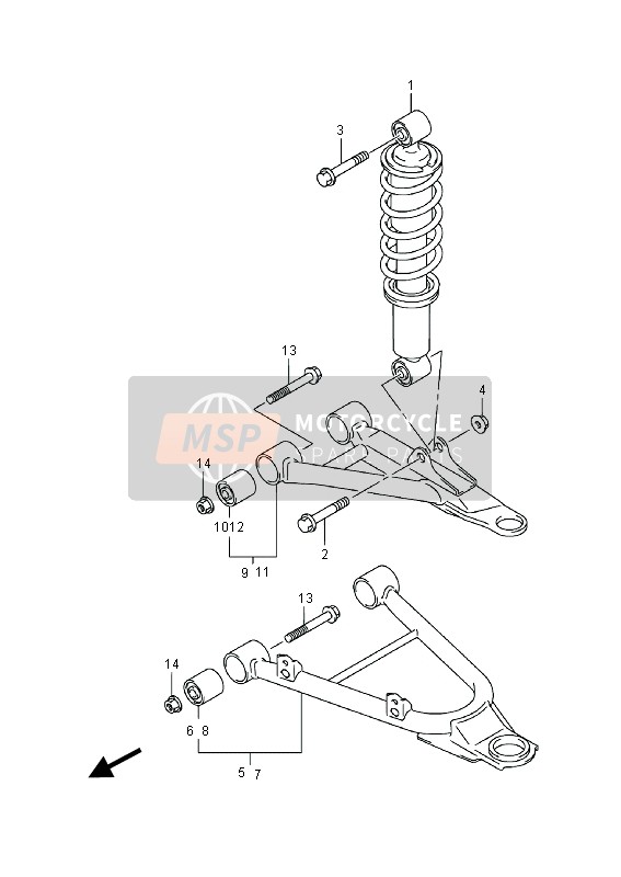 Bras de suspension ( LT-A400F)