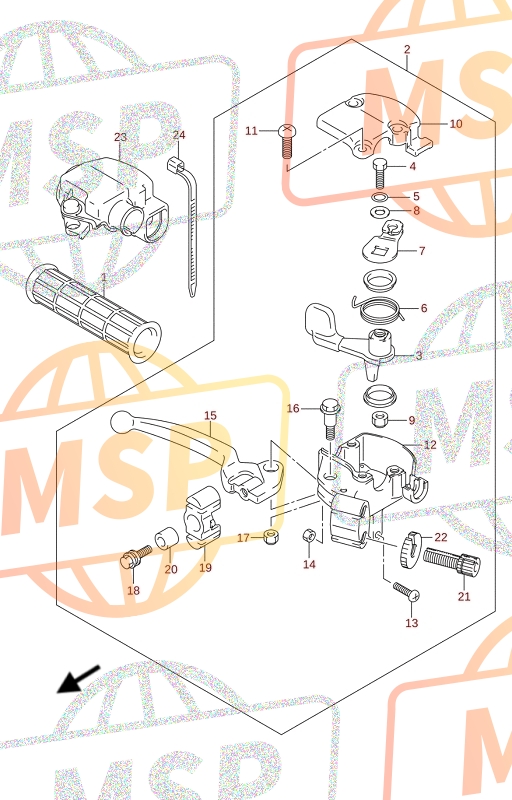 5744243F00, .Nut,Lock, Suzuki, 2