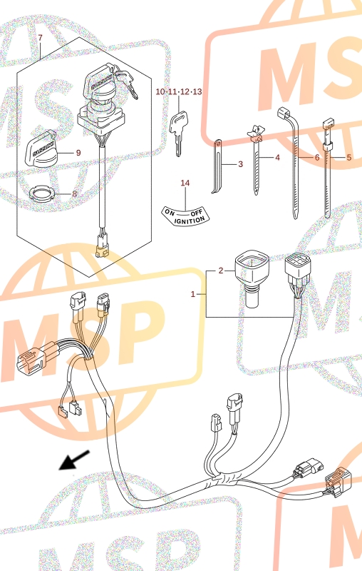 0940406039, Clamp(L:65), Suzuki, 3