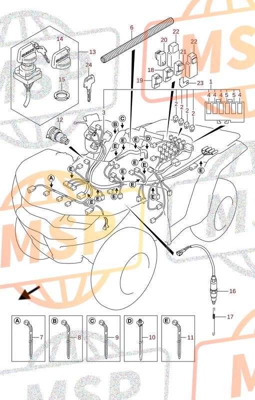 3714219B01, Chiave, Suzuki, 2