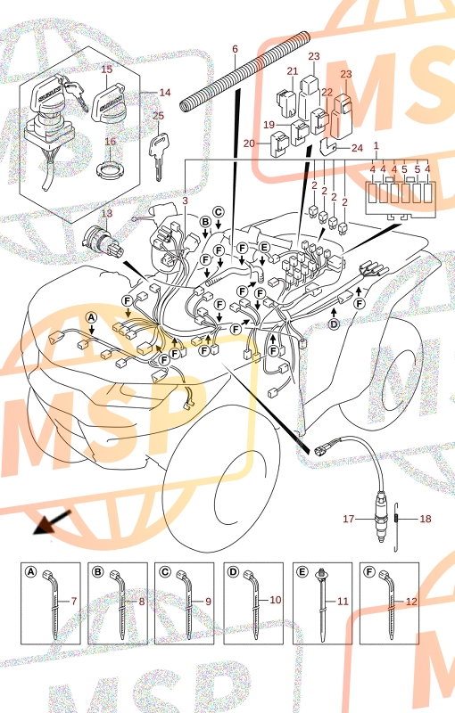 3714219B01, Chiave, Suzuki, 3