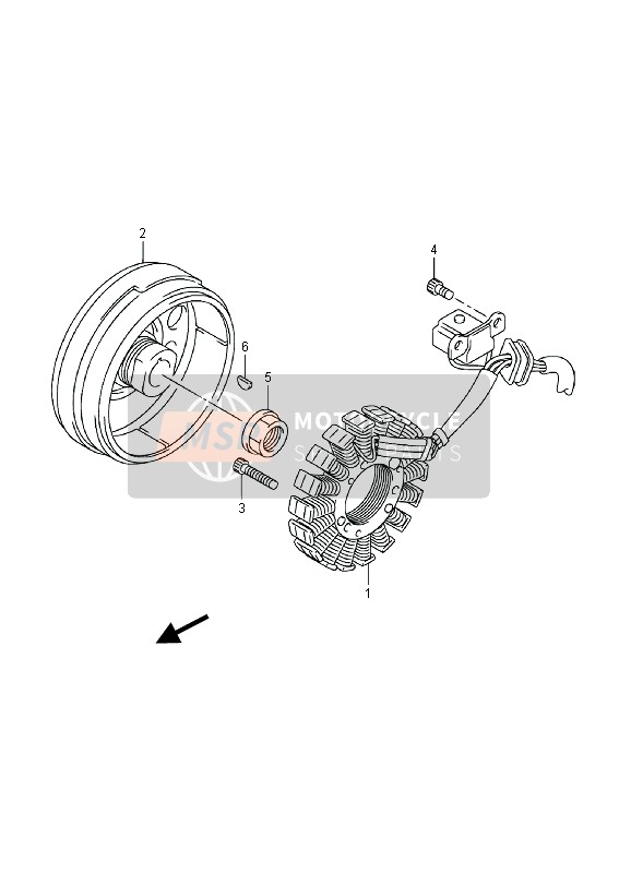 Suzuki LT-F250 OZARK 2014 Imanes para un 2014 Suzuki LT-F250 OZARK