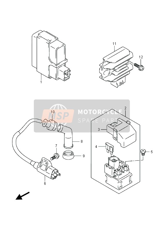 Suzuki LT-F250 OZARK 2014 Elettrico per un 2014 Suzuki LT-F250 OZARK