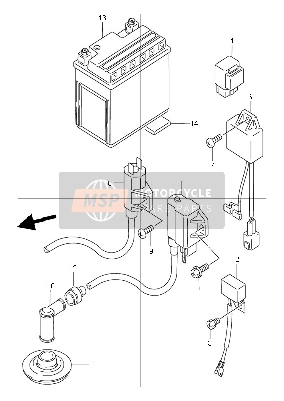 3361040B20LCP, Battery 12V, Suzuki, 1