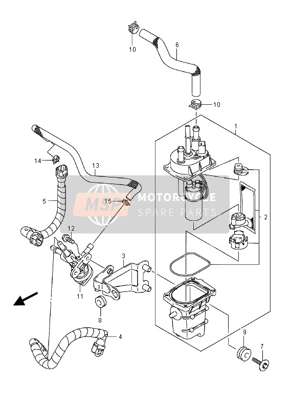 Suzuki LT-F400F(Z) KINGQUAD FSi 4x4 2014 Fuel Pump for a 2014 Suzuki LT-F400F(Z) KINGQUAD FSi 4x4