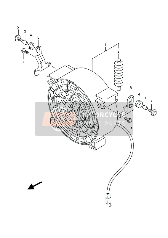 Suzuki LT-F400F(Z) KINGQUAD FSi 4x4 2014 Ventilador para un 2014 Suzuki LT-F400F(Z) KINGQUAD FSi 4x4