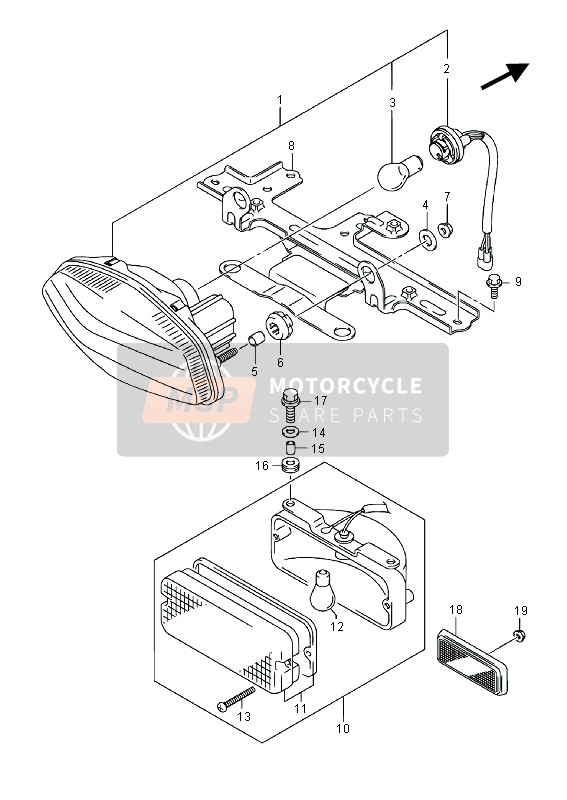 Lampe combinée arrière (LT-F400F)