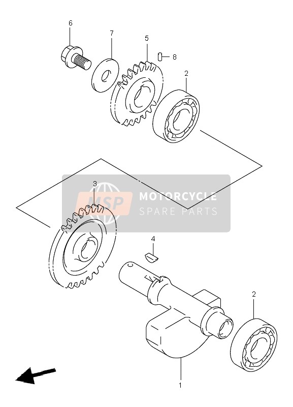 Suzuki LT-A400F EIGER 4X4 2003 Crank Balancer for a 2003 Suzuki LT-A400F EIGER 4X4