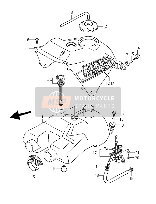 4427138F10YT9, Cover, Tank (Red), Suzuki, 0