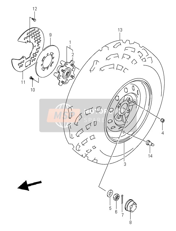 5921138F10, Disc, Front Brake, Suzuki, 0