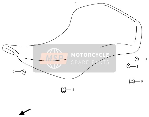 4510007G11P21, Seat Assy(Black, Suzuki, 0