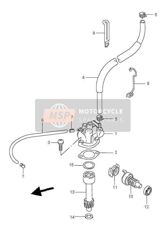 Suzuki LT-80 QUADSPORT 2003 Oil Pump for a 2003 Suzuki LT-80 QUADSPORT