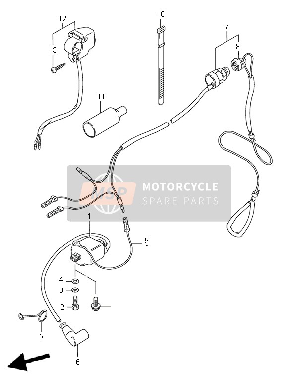 Suzuki LT50 QUADRUNNER 2000 Electrical for a 2000 Suzuki LT50 QUADRUNNER