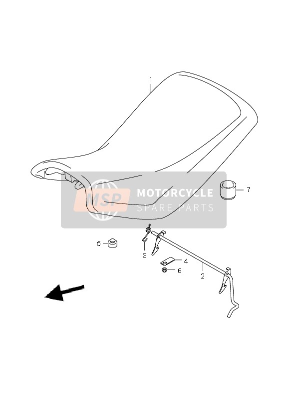 Suzuki LT-F250 OZARK 2003 Asiento para un 2003 Suzuki LT-F250 OZARK