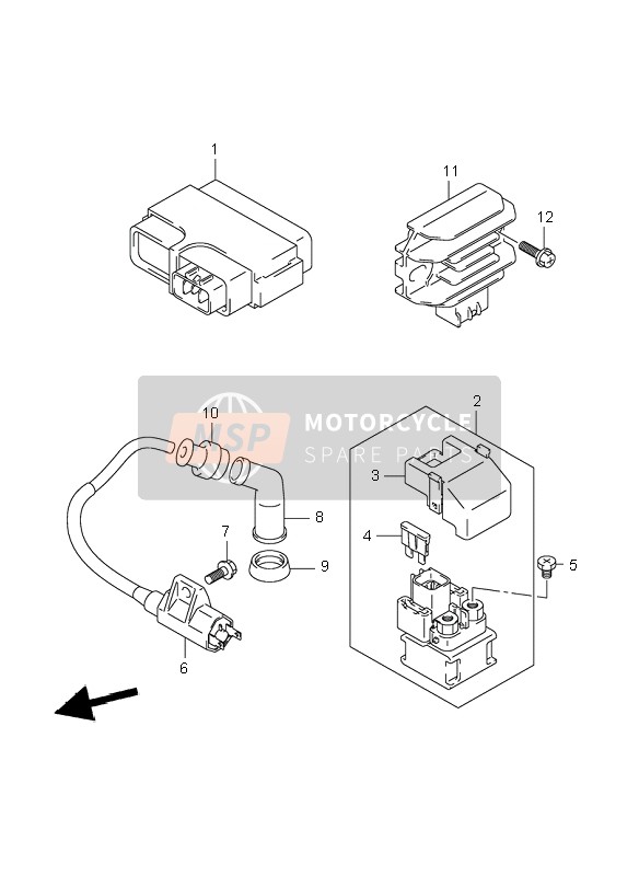 Suzuki LT-Z250 QUADSPORT 2004 Electrical for a 2004 Suzuki LT-Z250 QUADSPORT