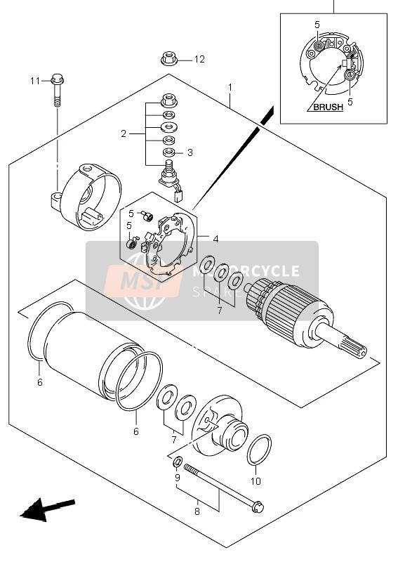 Suzuki LT-Z400 QUADSPORT 2004 Comenzando Motor para un 2004 Suzuki LT-Z400 QUADSPORT