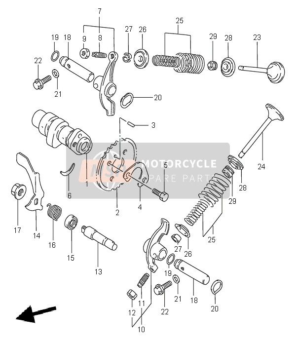 1271119B70, Cam Shaft, Suzuki, 2