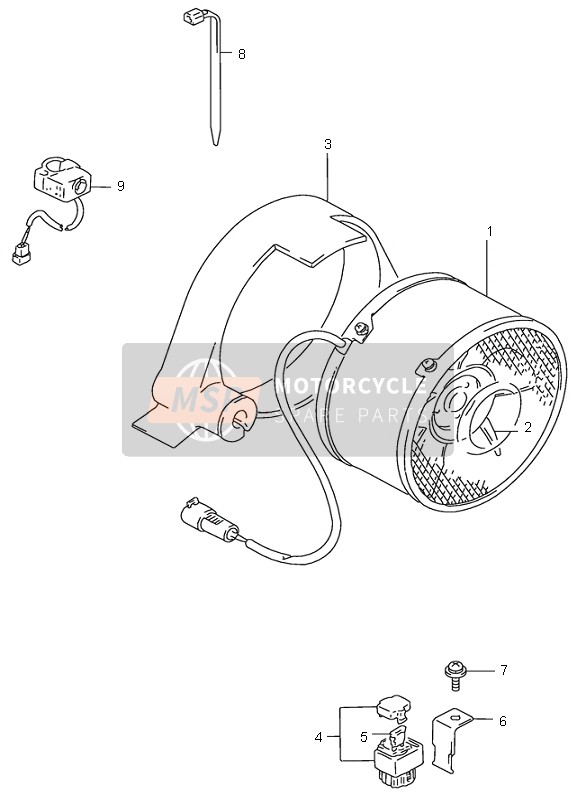 Suzuki LT-F300F KINGQUAD 4x4 2000 Ventilatore per un 2000 Suzuki LT-F300F KINGQUAD 4x4