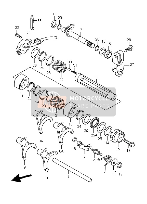 Suzuki LT-A400F EIGER 4X4 2004 Gear Shifting for a 2004 Suzuki LT-A400F EIGER 4X4