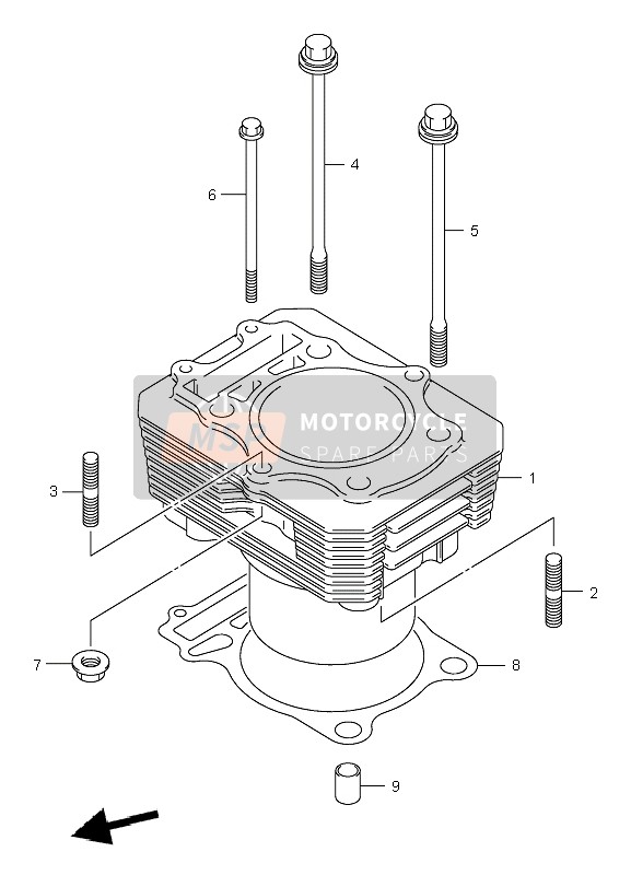 Suzuki LT-A400 EIGER 4X2 2004 Cylinder for a 2004 Suzuki LT-A400 EIGER 4X2